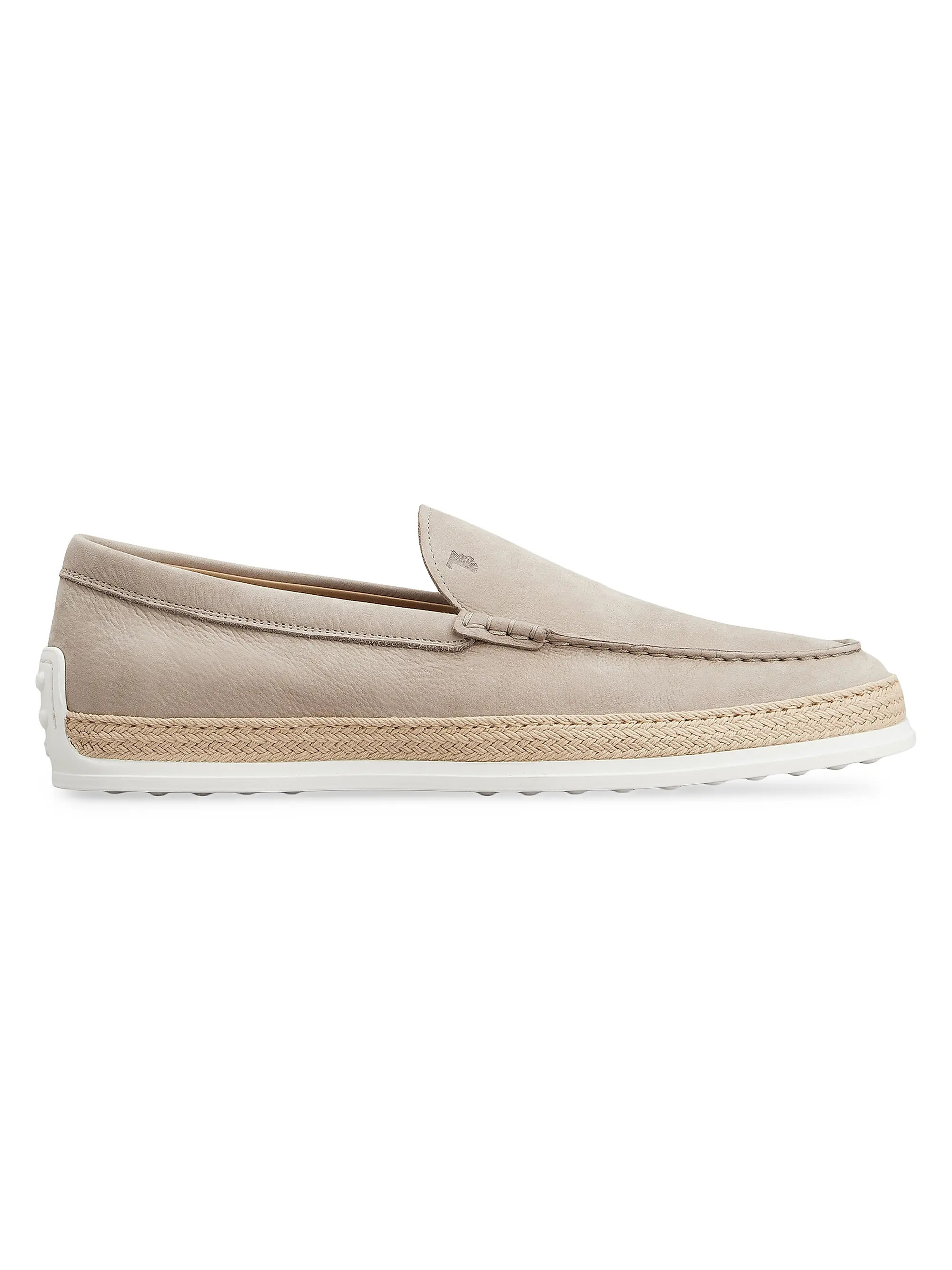 Pantofola Leather & Raffia Loafers | Saks Fifth Avenue