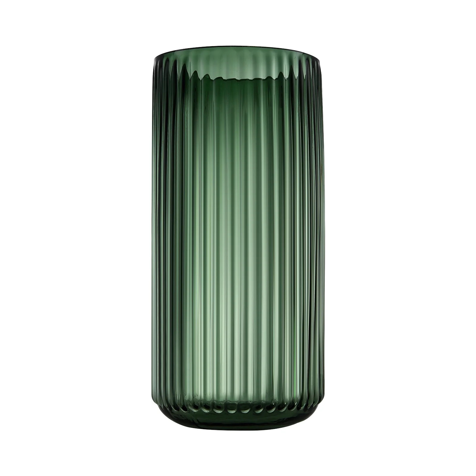 Ribbed Large Green Glass Ribbed Flower Vase for Dinning Table Decor | Walmart (US)