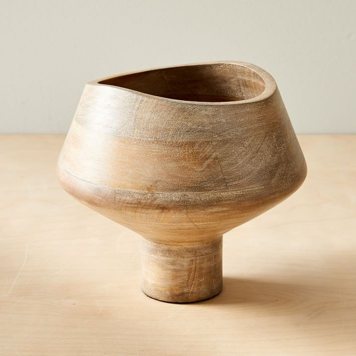 Coastal Natural Wood Bowls &amp; Vases | West Elm (US)