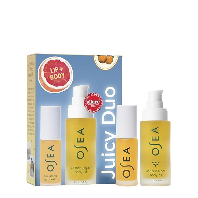 OSEA Juicy Duo Gift Set - Hyaluronic Lip Oil Booster & Undaria Algae™ Body Oil - Travel Size - ... | Amazon (US)