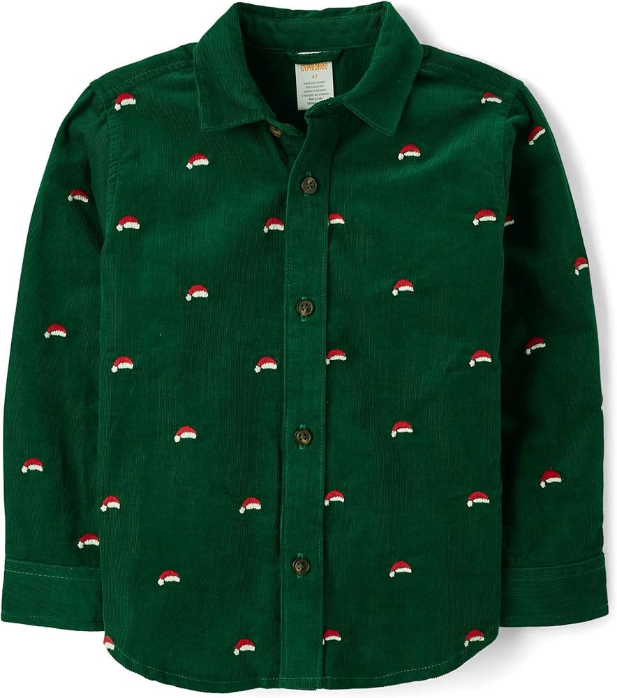 Gymboree Boys and Toddler Long Sleeve Button Up Dress Shirts | Amazon (US)