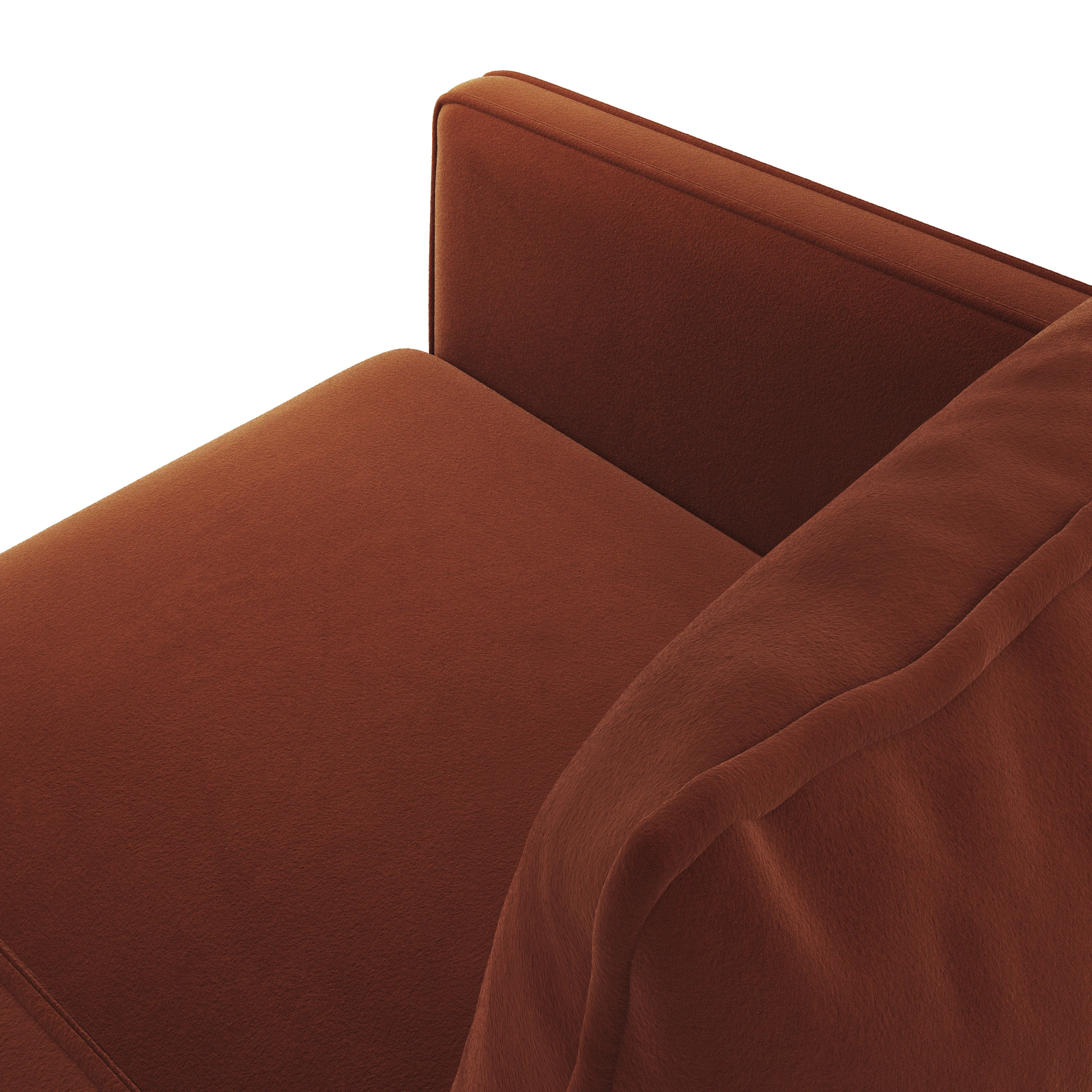 Oren 29.5" Velvet Lounge Chair - Hale Rust | Article