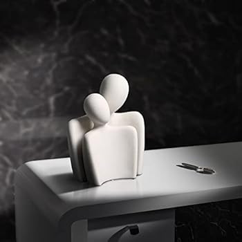 WANCHIY Modern Home Decor Lover Statues- 10'' Porcelain Sculptures for Shelf and Table Decor, Aff... | Amazon (US)