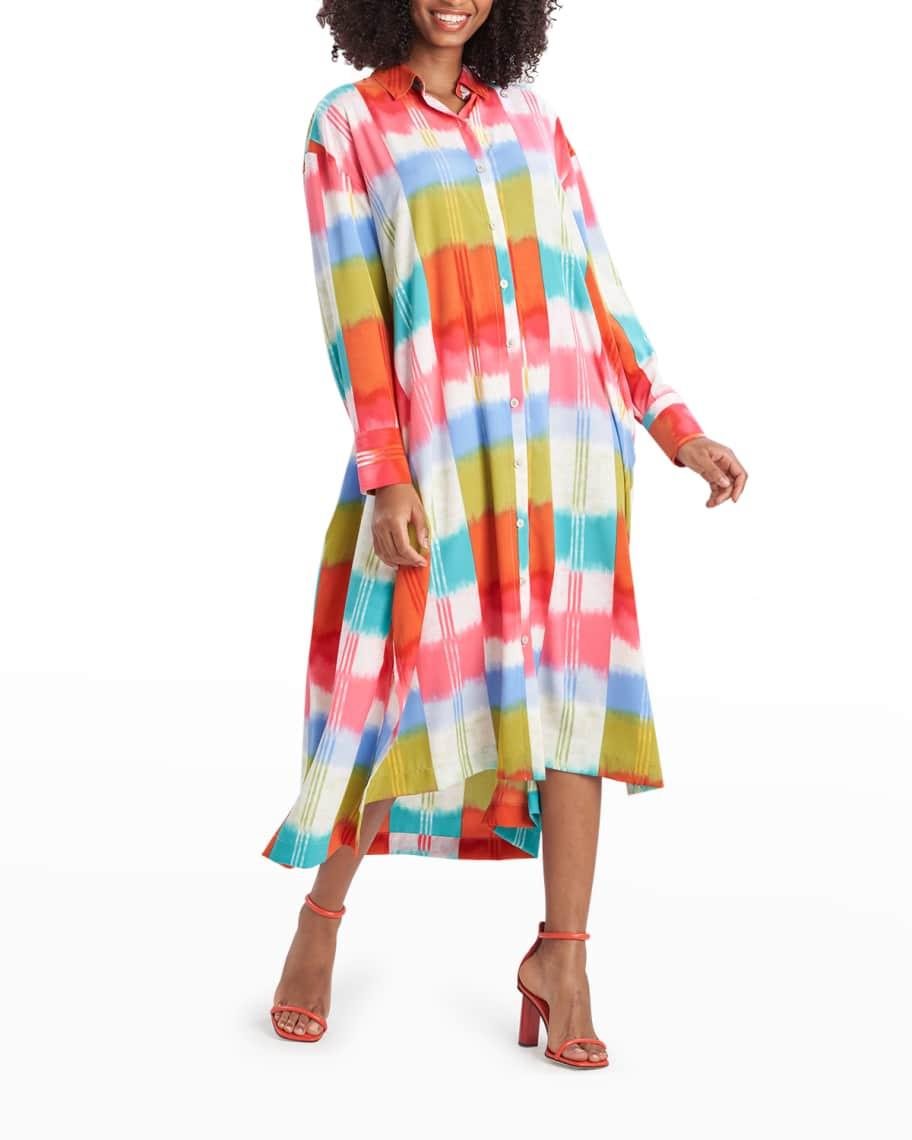Natori Boro Patchwork Caftan | Neiman Marcus
