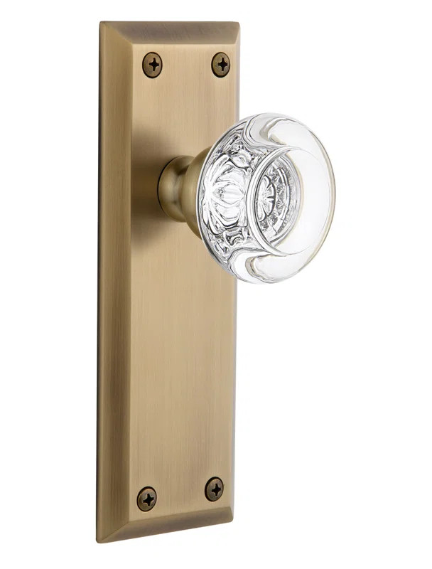 Fifth Avenue Crystal Bordeaux Double Dummy Door Knob | Wayfair North America