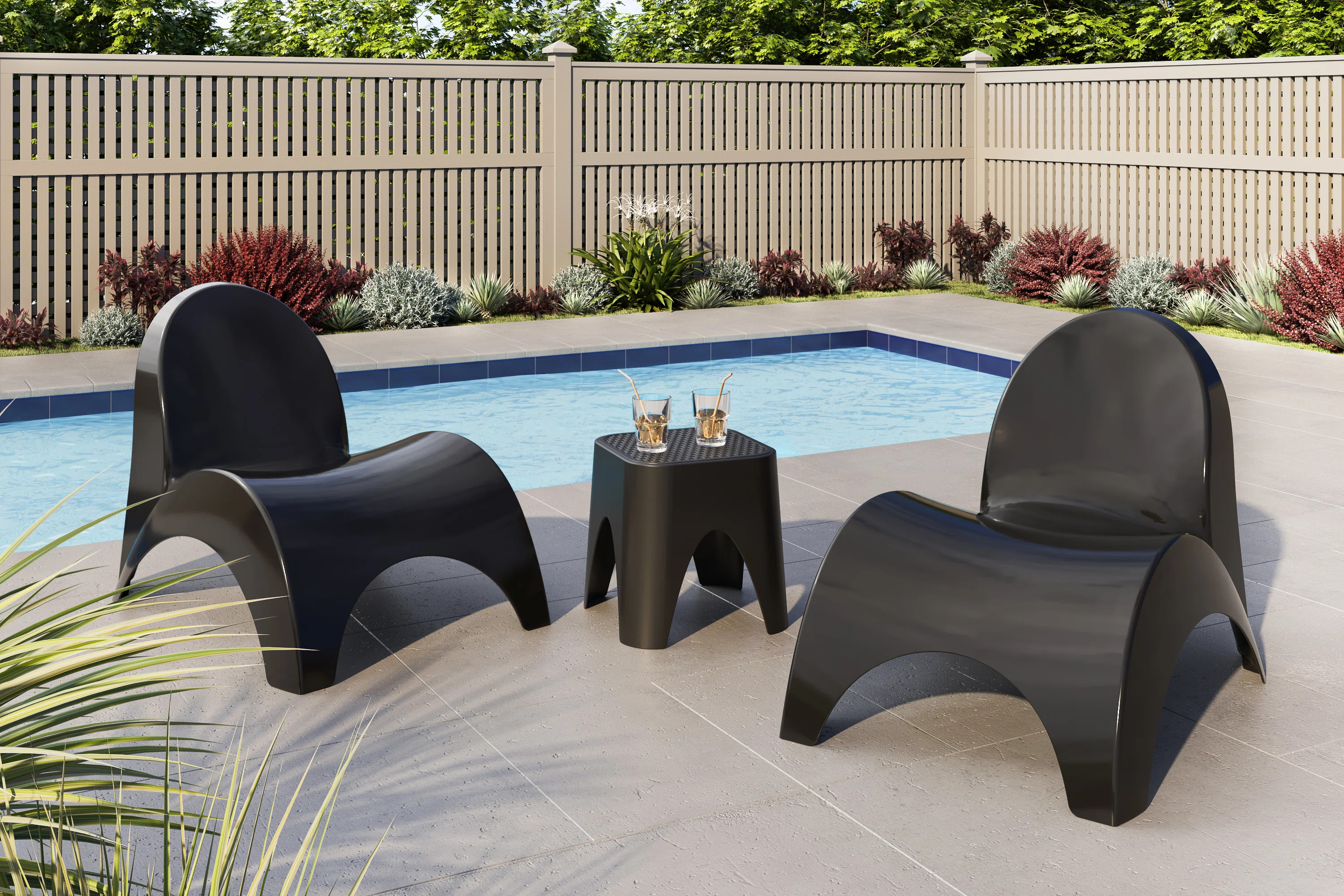 Frederick Angel Trumpet 3 Piece Seating Group | Wayfair North America