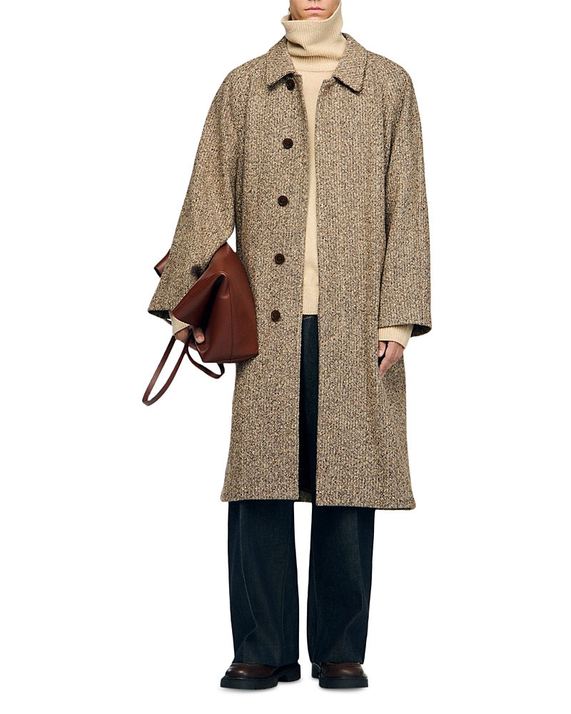 Sandro Macwool Louise Oversized Wool Blend Coat | Bloomingdale's (US)