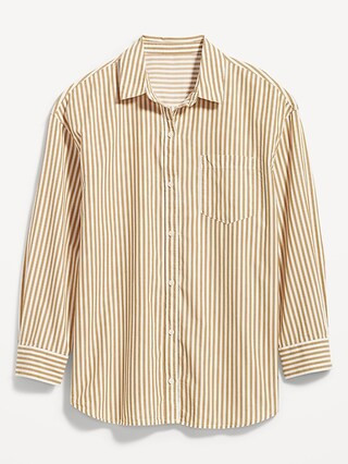 Oversized Striped Shirt for Women | Old Navy (US)