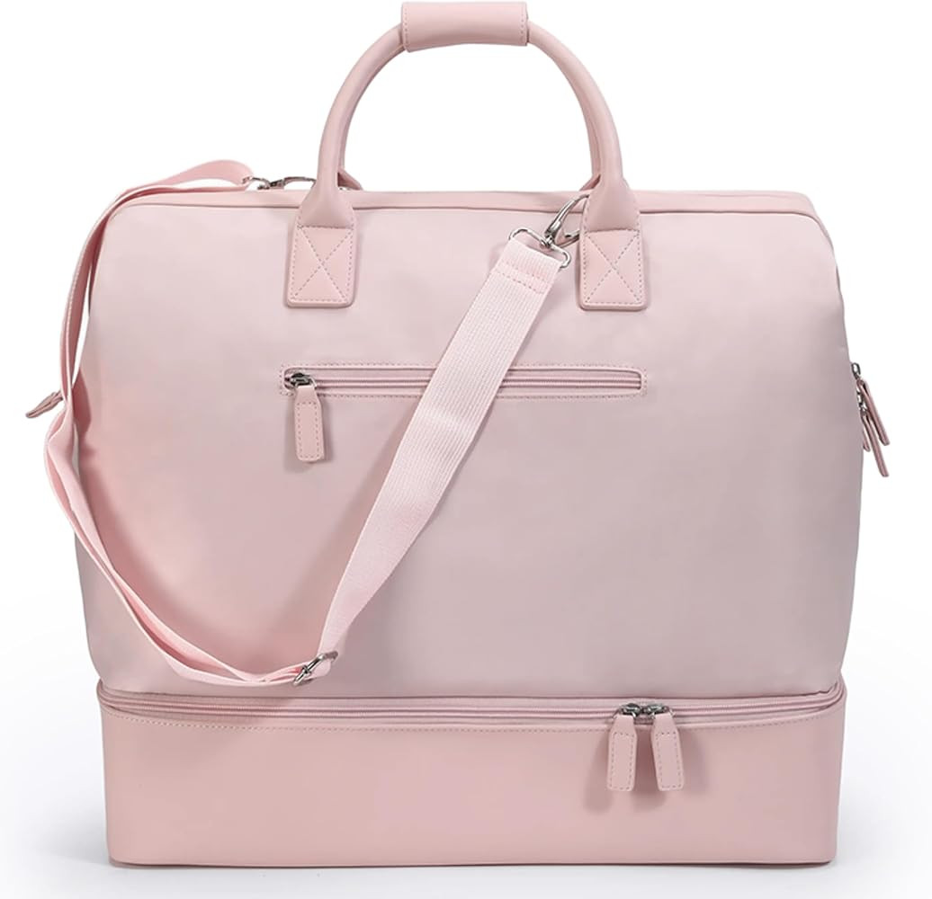 NOBL Travel Weekender Bag for Women & Men, Large Duffel Carry-On Tote with Trolley Sleeve, Separa... | Amazon (US)