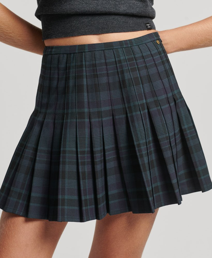 Check Pleated Mini Skirt | Superdry (UK)
