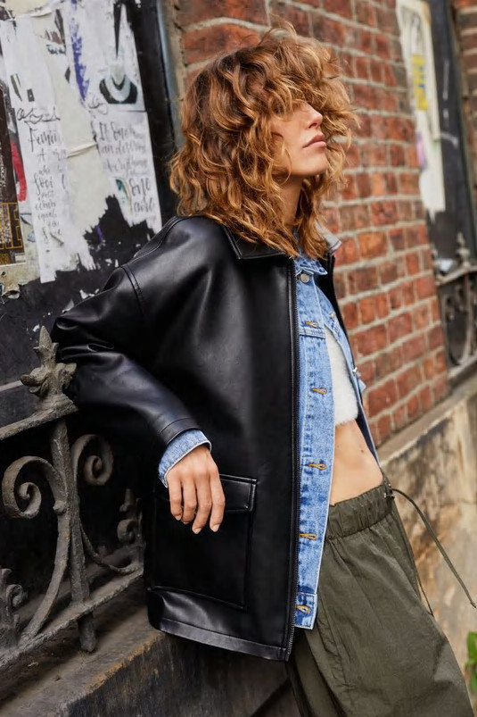 Faux Leather Oversized Pocket Detail Jacket | Nasty Gal UK (+IE)