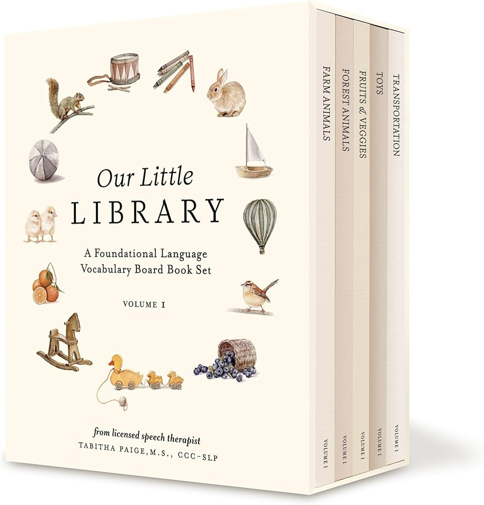 Our Little Library: A Foundational Language Vocabulary Board Book Set for Babies, Including Farm ... | Amazon (US)