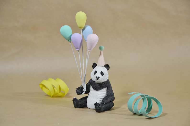 Mini Party Hats for Animal Figures, Mini Balloons Plastic Party Animal Cake Topper, Mini Crown, B... | Etsy (US)