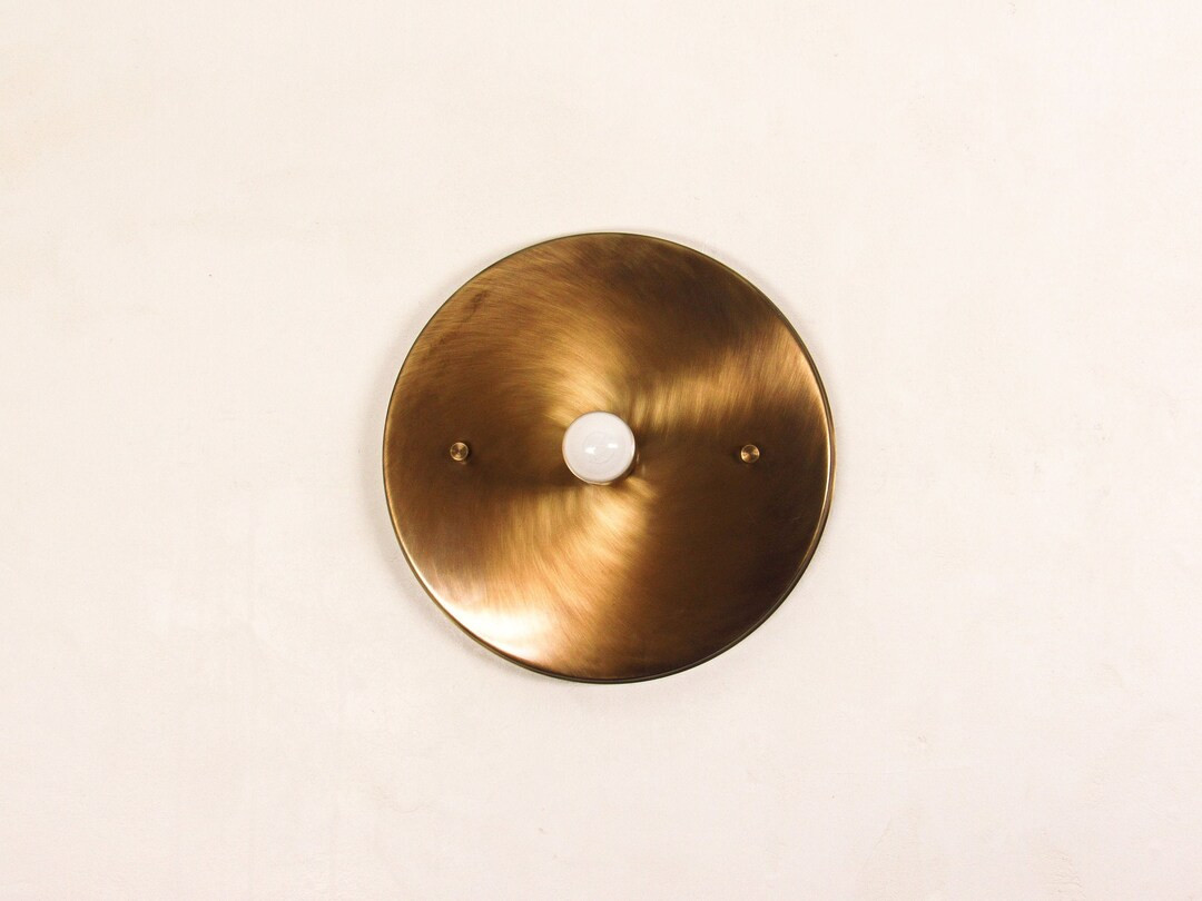 Modern Flush Mount Globe Minimal Wall Sconce Living Room - Etsy | Etsy (US)