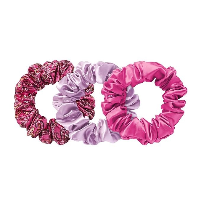 Slip Silk X Alice + Olivia Pure Silk Large Scrunchies - Spring Rose - 100% Pure 22 Momme Mulberry... | Amazon (US)