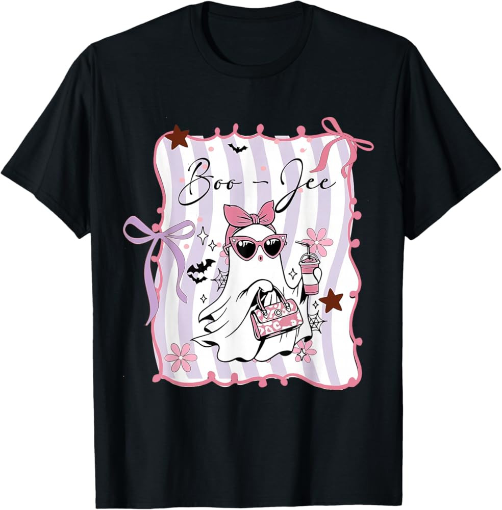 Preppy Boo JEE Coquette Coffee Halloween Girl Women T-Shirt | Amazon (US)