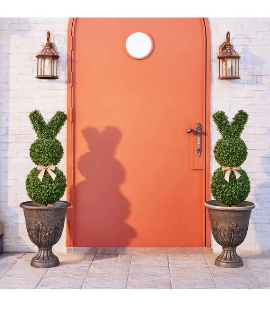 Spring porch goals 🐰🌿 These adorable boxwood bunny topiaries are $50 OFF for the set of two right now 🙌🏼 such a steal!!

Perfect for adding that high-end, designer look to your front door—just imagine these styled for Easter or all spring long 💐✨ I always say grab seasonal pieces early when they go on sale… you’ll thank yourself next year 😉

Linked these + more outdoor decor favorites 🤍

#LTKhome #LTKspring #frontporchdecor #easterdecor #outdoordecor #walmartfinds #ltkunder100