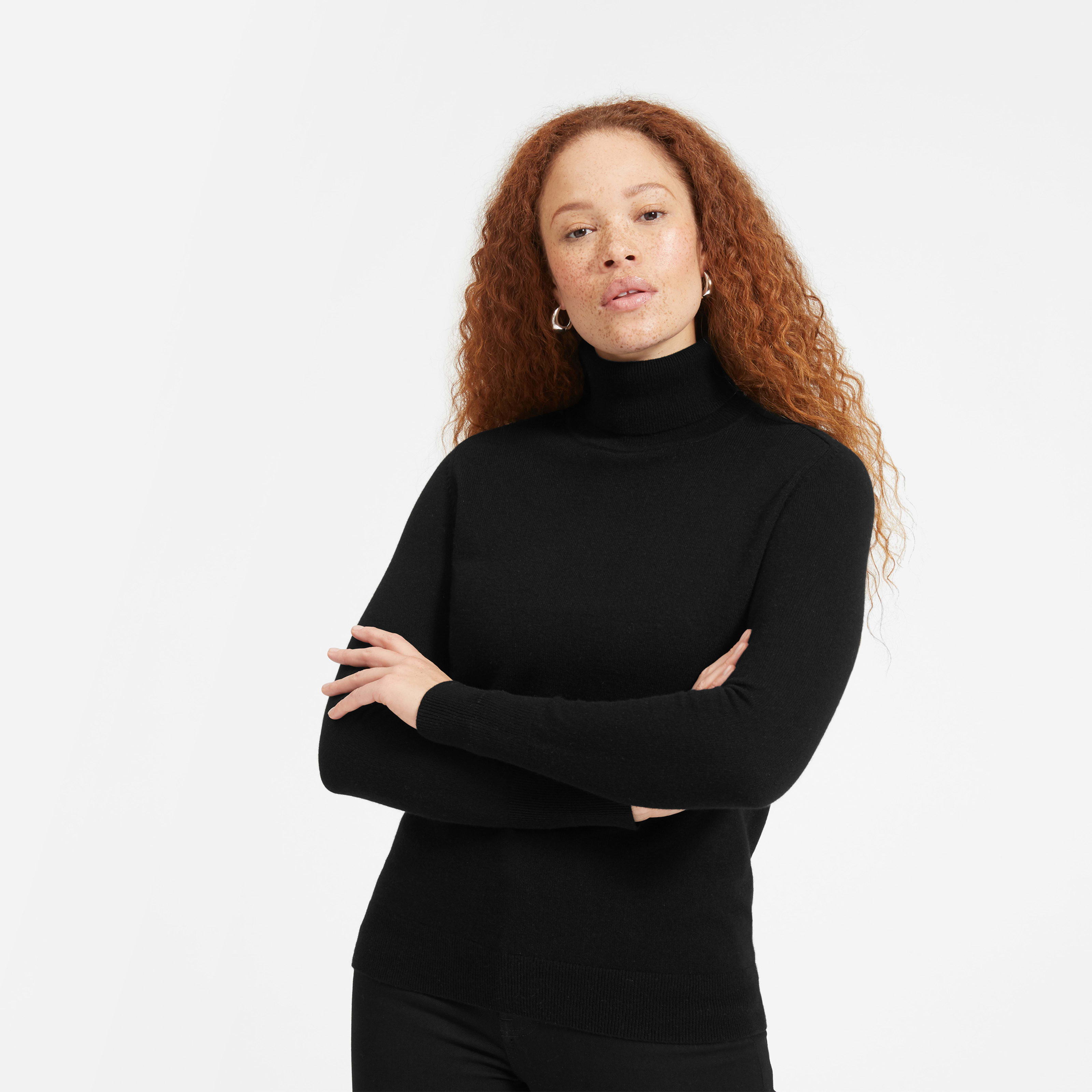 Women's The Cashmere Turtleneck Sweater by Everlane in Black, Size XXS | Everlane