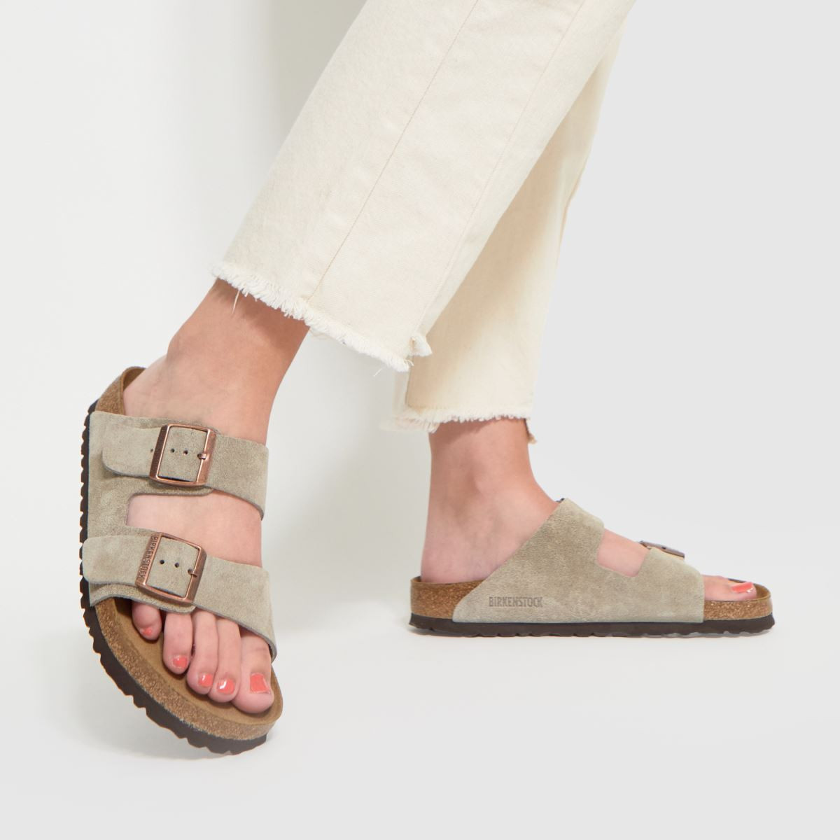 Womens Beige & Brown BIRKENSTOCK Arizona Sandals | schuh | Schuh