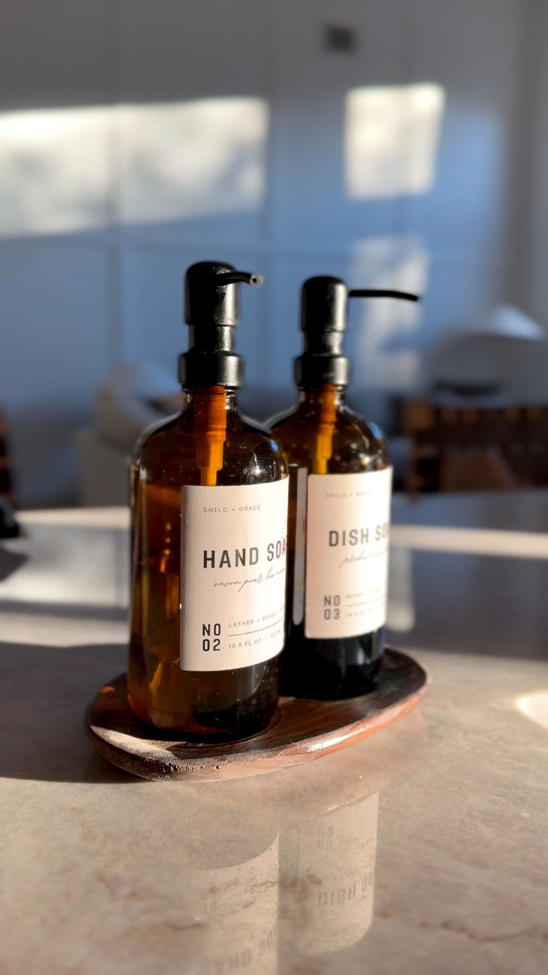 These Amazon soap dispensers are one of my favorite kitchen details! Linked a similar wood tray here too 🤎

#LTKFindsUnder50 #LTKHome