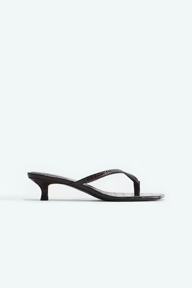 H & M - Kitten Heel Sandals - Brown | H&M (AU)