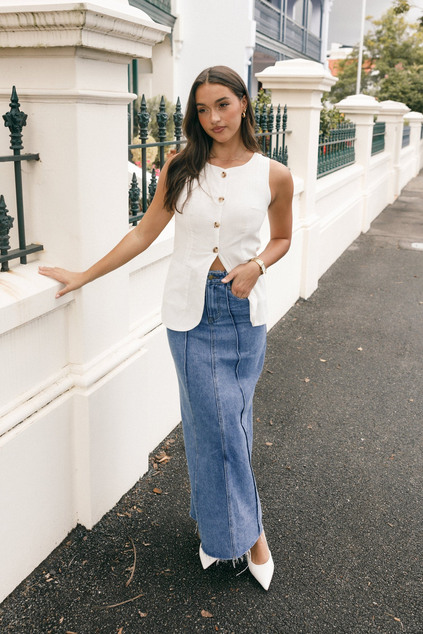 June Vest - White | Petal & Pup (US)