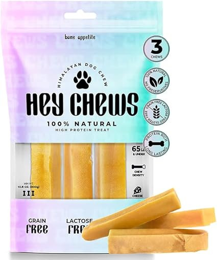 Himalayan Yak Cheese Dog Chews - Large Yak Chew Sticks, All Natural Chewy Dog Treats - Long Lasti... | Amazon (US)