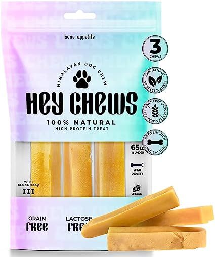Himalayan Yak Cheese Dog Chews - Large Yak Chew Sticks, All Natural Chewy Dog Treats - Long Lasti... | Amazon (US)