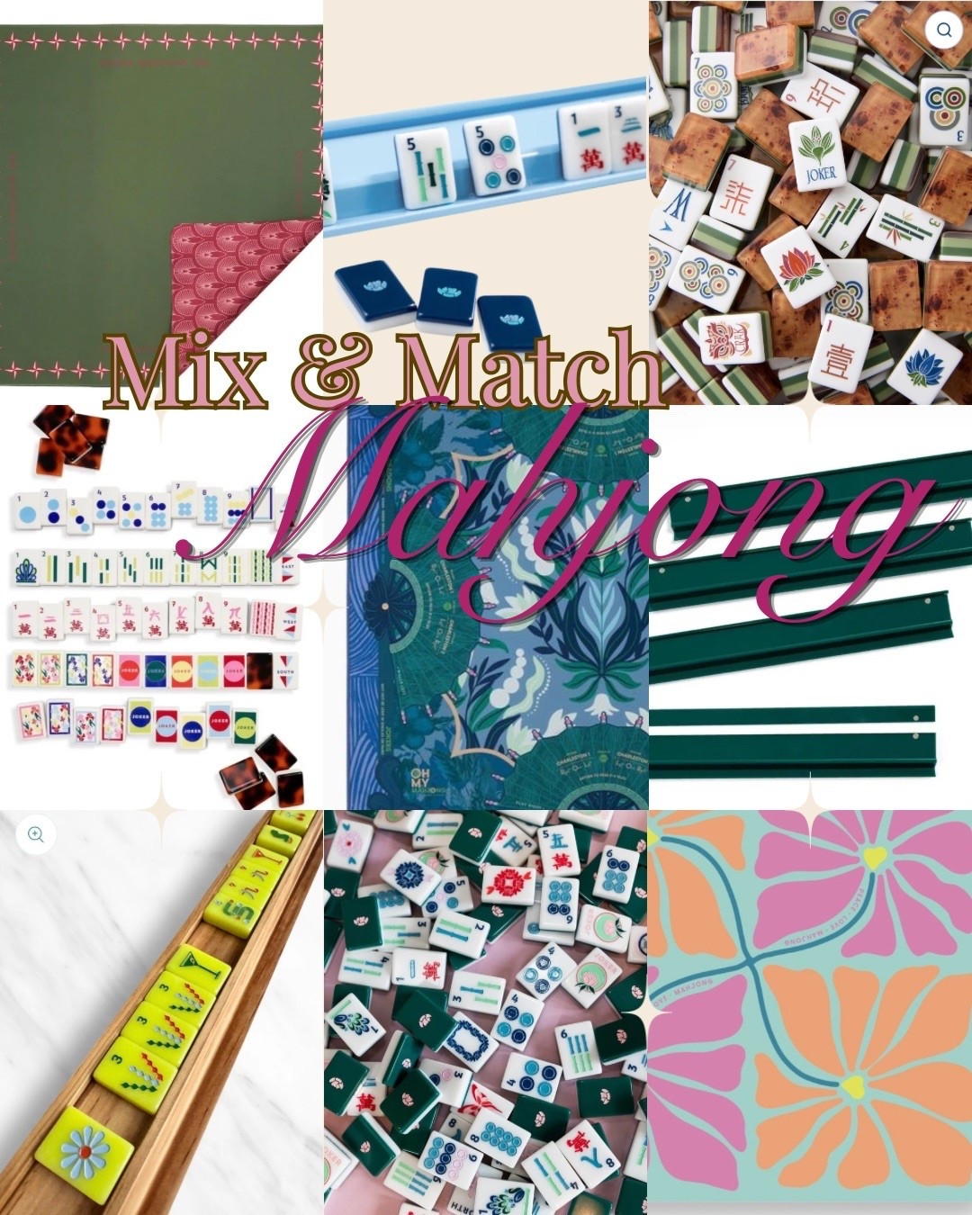 Mix and match mahjong favorites 🀄️

Sharing some of my favorite mahjong tiles, mats, and racks that I love. Which way would you mix and match? Across? Down? Diagonal?#ltkmahjong

#LTKdayinmylife #LTKHome