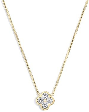 Camilla Clover Necklace - 14kt Gold Plated Necklace for Women, Elegant Dainty Layering Necklace, ... | Amazon (US)