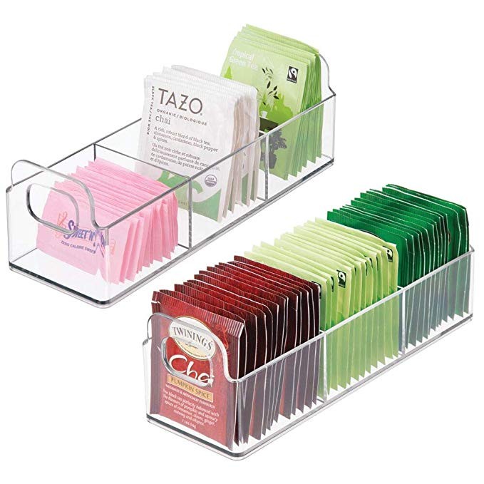 mDesign Plastic Kitchen Pantry, Medicine Cabinet, Countertop Organizer Storage Station Tea Caddy ... | Amazon (US)
