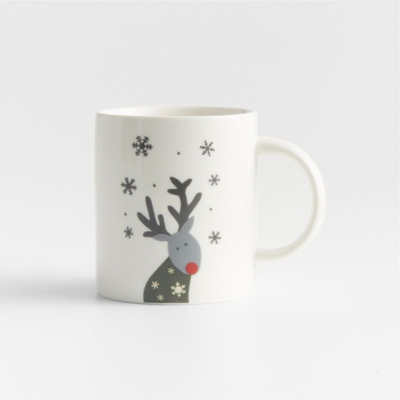 Forest Friends Mini Christmas Reindeer Mug + Reviews | Crate & Barrel | Crate & Barrel