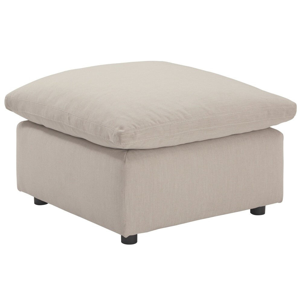 Savesto Contemporary Ivory Oversized Accent Ottoman | Bed Bath & Beyond