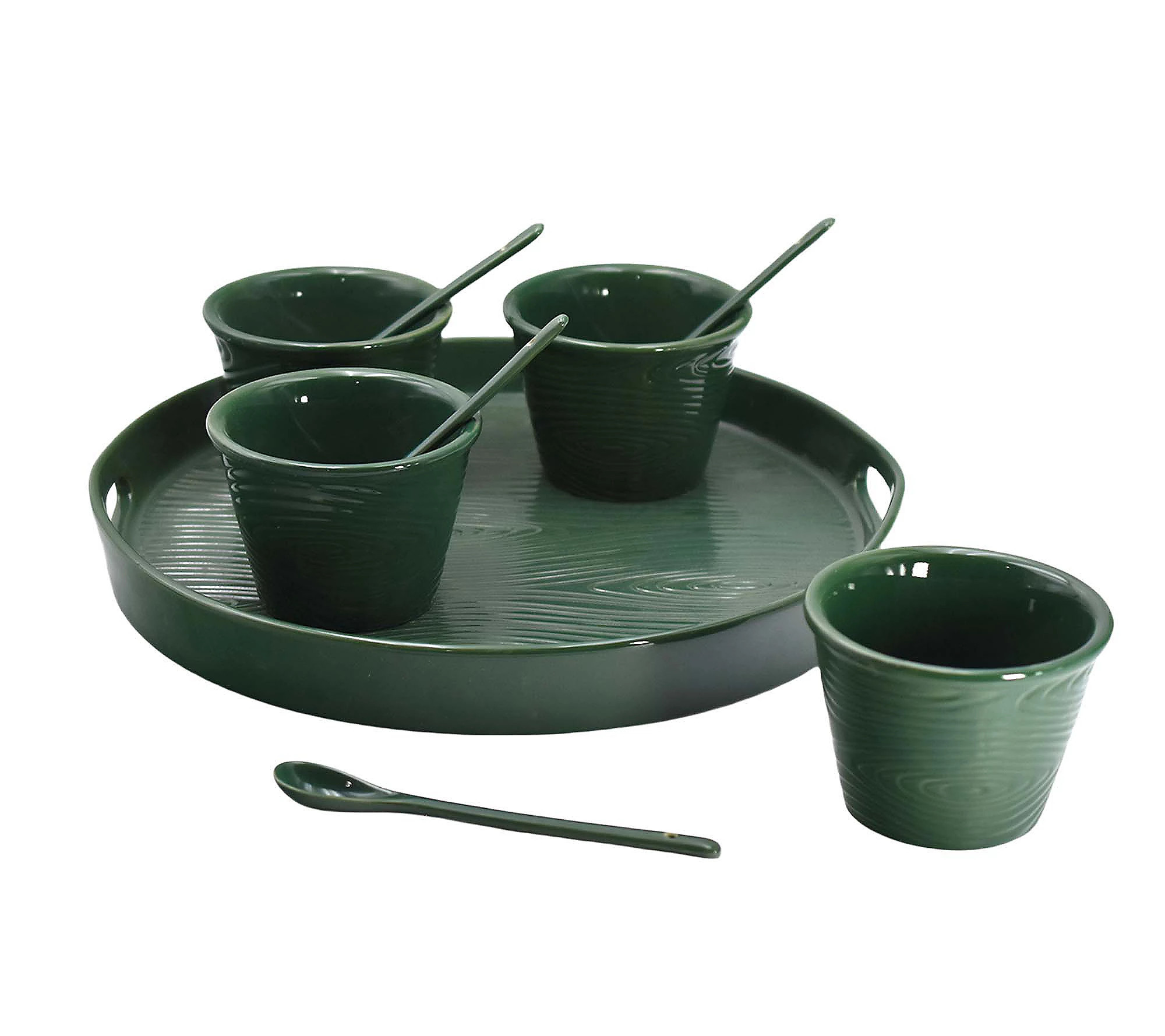 Temp-tations Woodland Round Stonware Serving Set | QVC