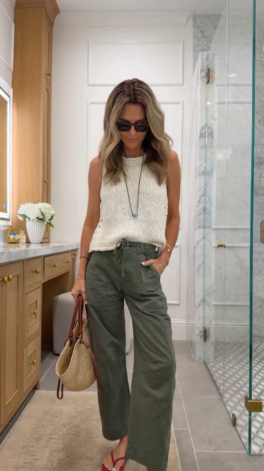 I’m 5’6” Pants are TTS wearing reg length (discount code Tammy15) @Pistola Denim  Knit from Sz XS Linking my long-time favorite gradual tanner in new DEEP. No streaking, pretty tan color, I use every other day. #LTKootd

#LTKOver40 #LTKootd