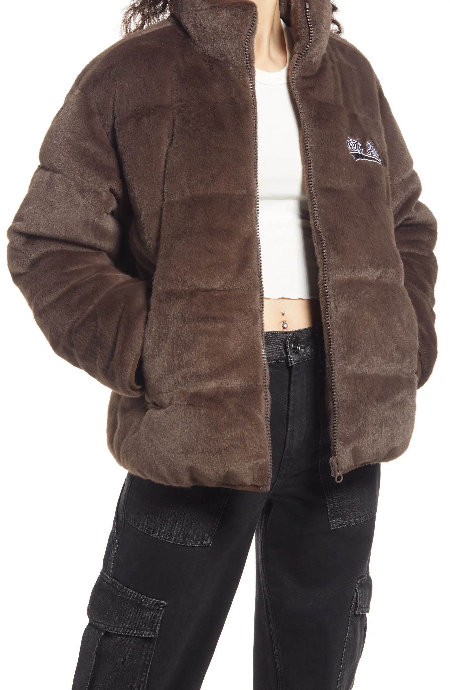 BDG Urban Outfitters iets Frans Donna Faux Fur Puffer Jacket | Nordstrom | Nordstrom