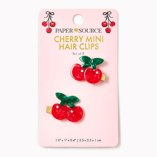 Cherry Mini Hair Clips- Set of 2 | Barnes & Noble