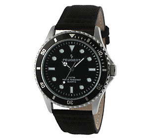 Peugeot Men's Sport Watch with Canvas Band | QVC