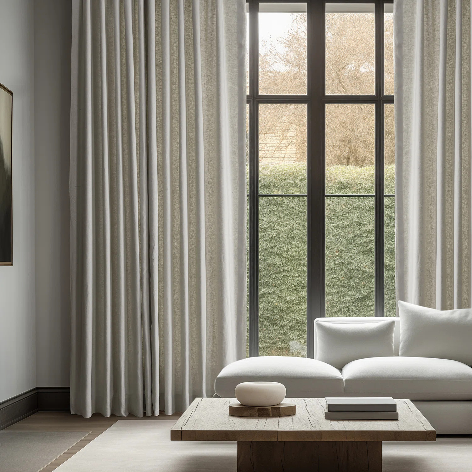 Briella French Linen Room Darkening Curtain | AllModern
