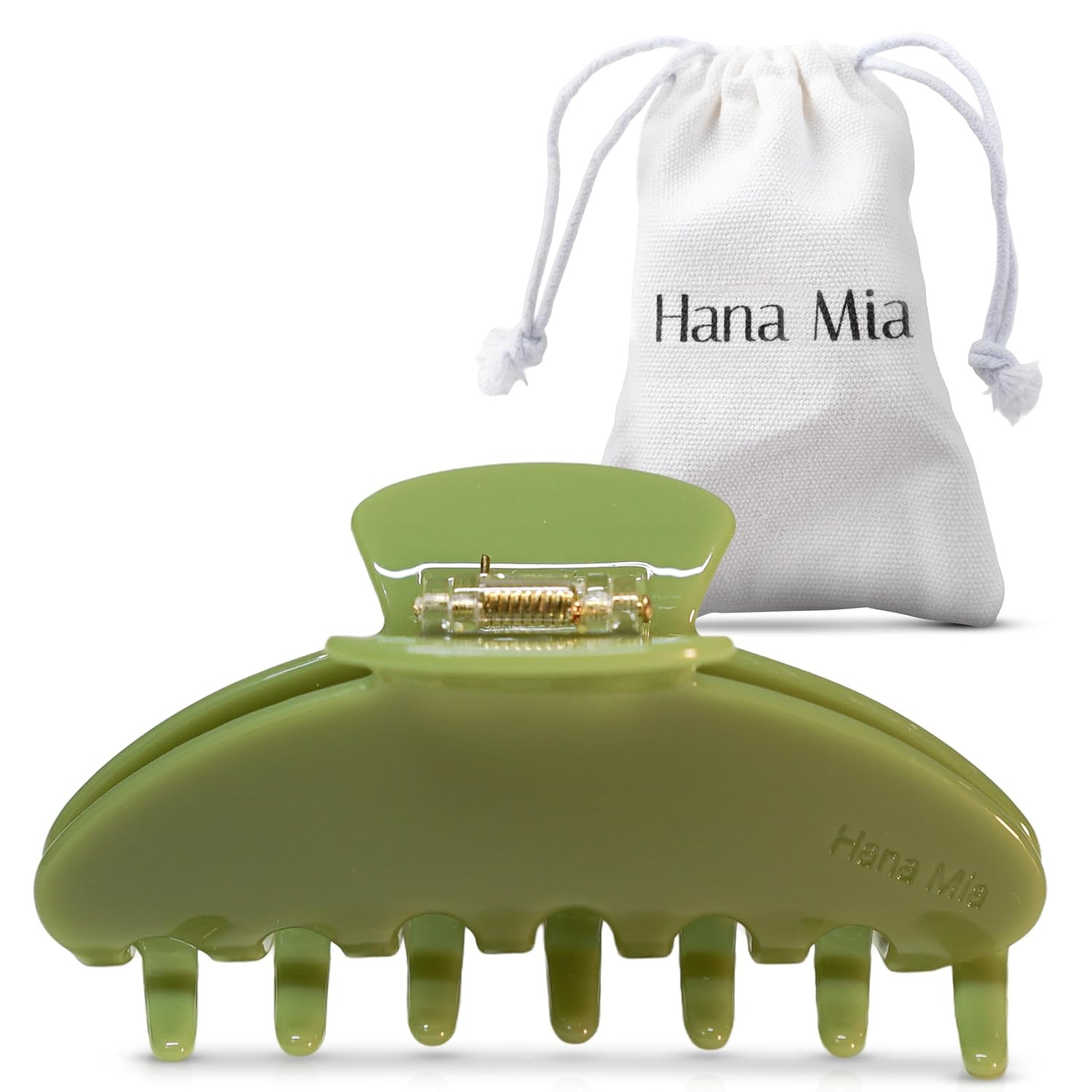 Luxury Green Claw Clip for Women | Our Large 4 Inch Hair Clip Creates Beautiful Half Ups, Secure Updos & Chic Daily Styles | Premium Acetate Claw with Secure Hold & Snag Free Teeth for Easy Styling | Amazon (US)