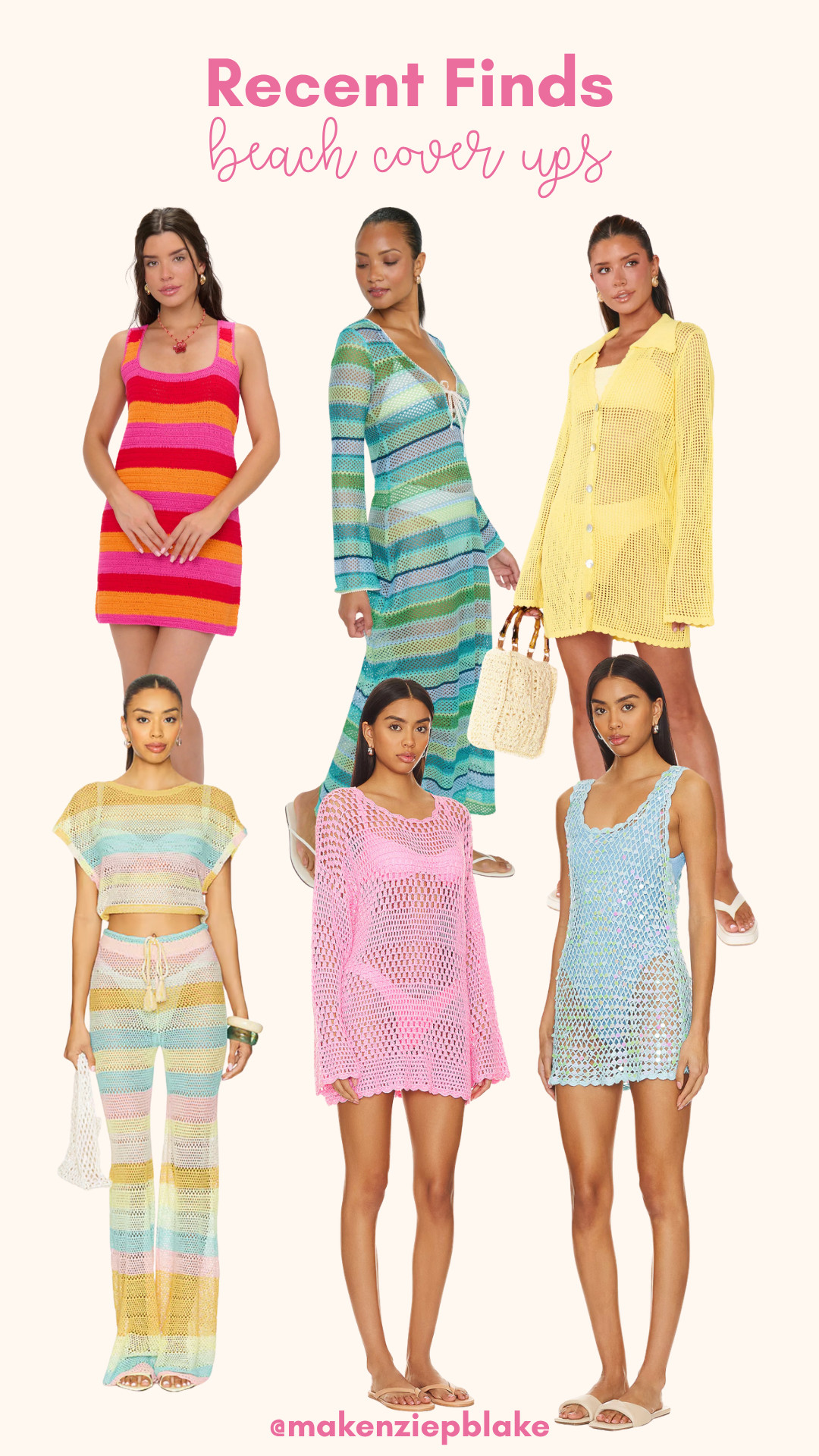 recent finds: beach cover ups ☀️

sharing some of the cutest beach cover ups I’ve found lately — colorful crochet, lightweight knits, and easy throw-on styles perfect for pool days, vacations, and summer trips.

these are the pieces I always pack first 🤍 all linked here!

#beachcoverup #vacationoutfits #poolsideoutfits #summerstyle #resortwear #crochetcoverup #beachoutfitideas #ltkfinds 

 #LTKFestival #LTKSwim #LTKTravel