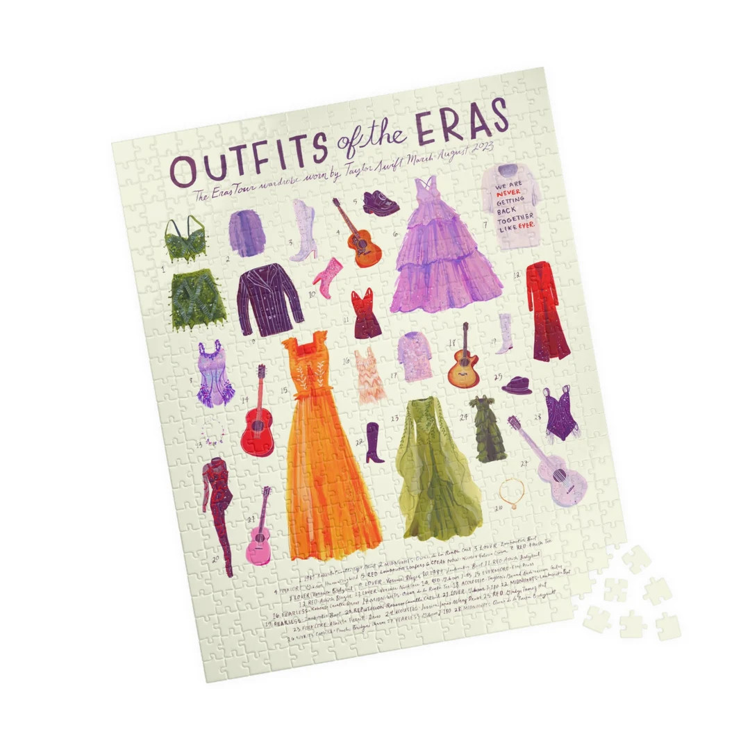 Outfits of the Eras Jigsaw Puzzle - Etsy | Etsy (US)