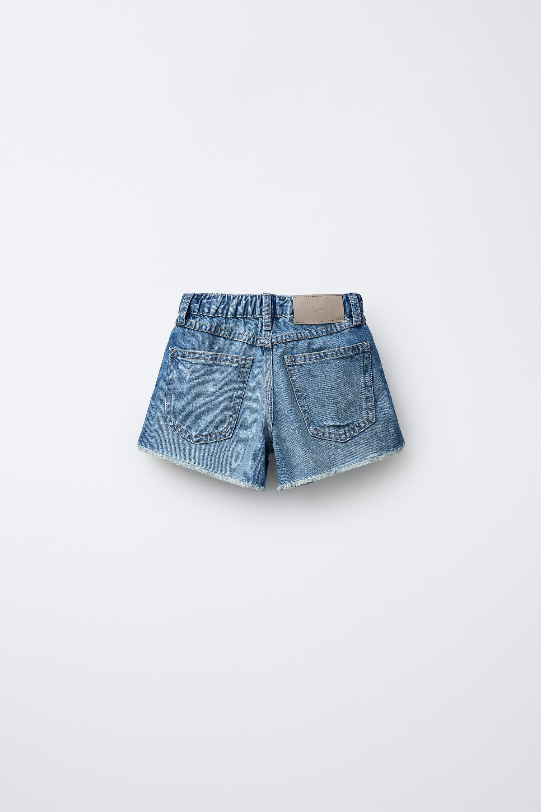 RIPPED DENIM SHORTS | Zara US