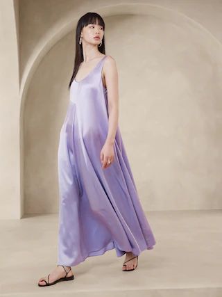 Serenade Silk Maxi Dress | Banana Republic (US)