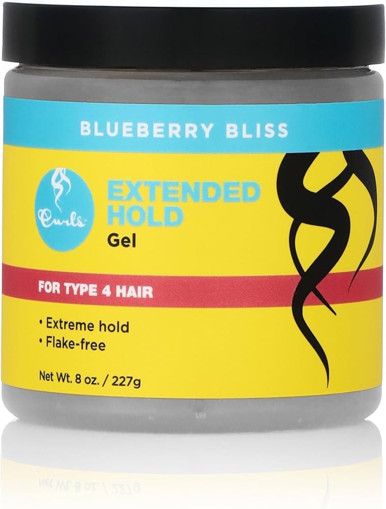 Curls Blueberry Bliss Extended Hold Gel - 8 oz, Flake-Free Strong Hold Curly Hair Gel for Styling... | Amazon (US)