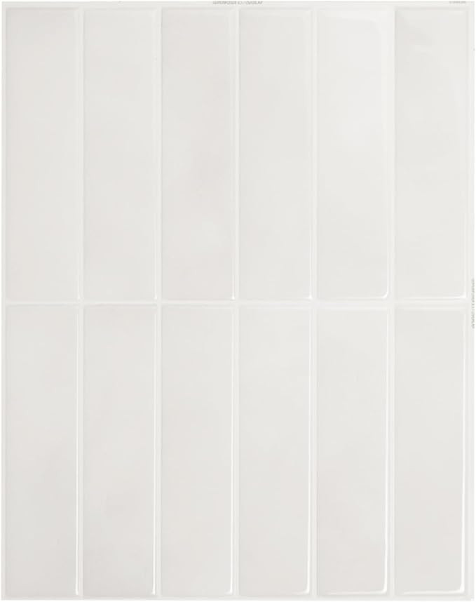 Smart Tiles Peel and Stick Backsplash - 5 Sheets of 11.43" x 9" - 3D Adhesive Peel and Stick Tile... | Amazon (US)