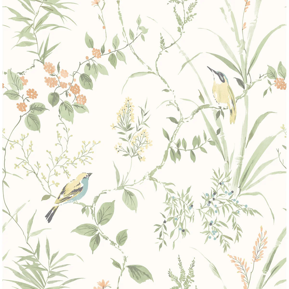 Birch Lane\u2122 Stevenson 33' L x 20.5" W Wallpaper Roll & Reviews | Birch Lane | Birch Lane
