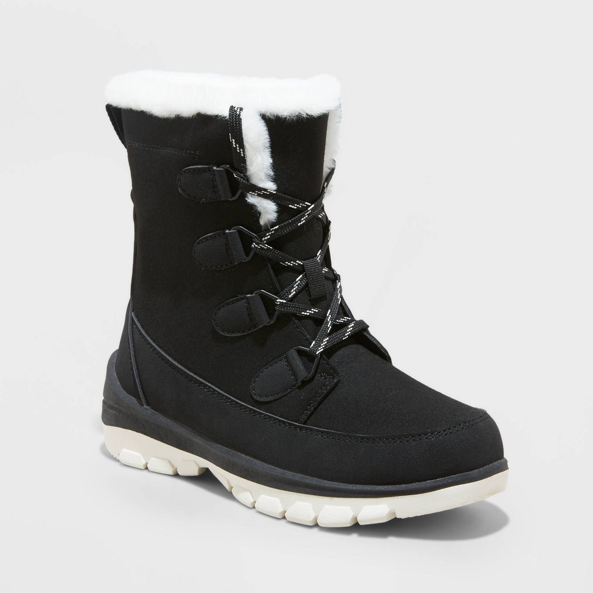 Women's Corie Winter Hiker Boots - Universal Thread™ Jet Black 8 | Target