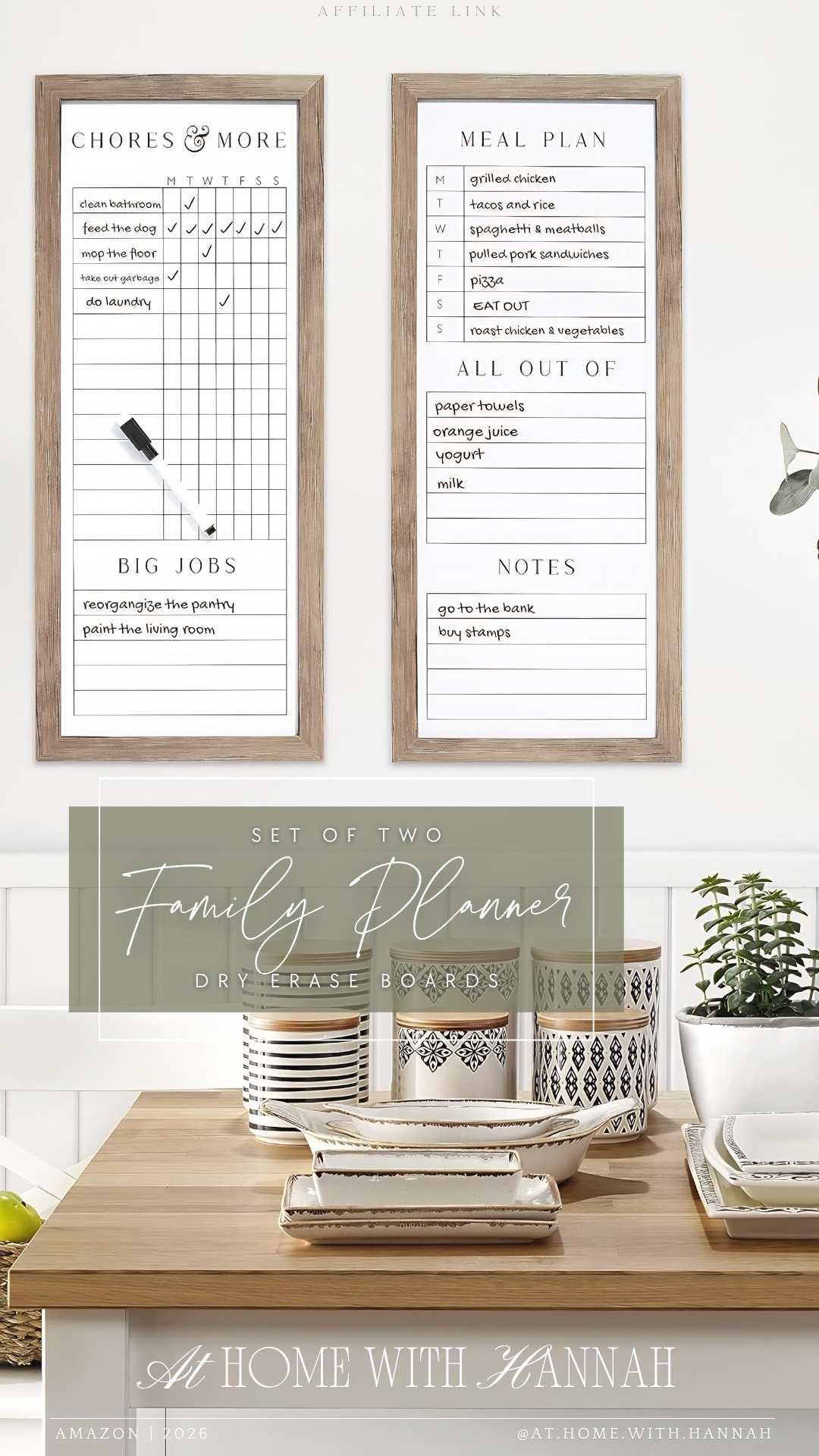 family planner boards • dry erase command center • home organization find

These family planner dry erase boards are such a good find for keeping the week visible — chores, meal planning, grocery reminders, notes, and all the things everyone somehow forgets unless they’re written down. Perfect for a kitchen, mudroom, pantry wall, or family command center.

If you’re shopping for:
• family planner board
• dry erase command center
• meal planning board
• chore chart board
• kitchen organization ideas
• family command center
• weekly planner board
• home organization finds

This set is linked here if your house runs better when everything has a place to land 🤍

•
family planner board • dry erase command center • meal planning board • chore chart board • weekly planner board • kitchen organization • family command center • home organization finds • grocery list board • wall planner board • mom organization finds • Amazon home organization

#FamilyCommandCenter #HomeOrganizationFinds #MealPlanningBoard #ChoreChart #KitchenOrganization
#ltkfinds #ltkfamily

#LTKHome #LTKMothersDay #LTKmomlife