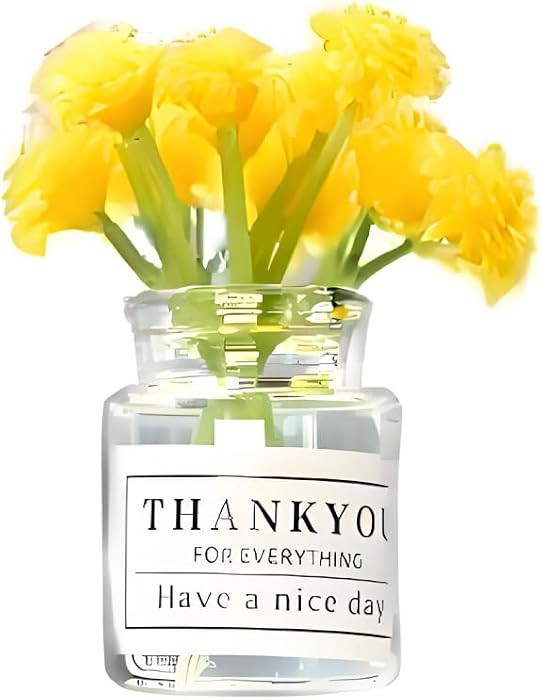 1:6 Scale Miniature Flowers in Vase Set for Dollhouse Displays, Realistic Tiny Floral Arrangements for Train Platforms, Fairy Gardens and Micro Landscapes (B-1) | Amazon (US)